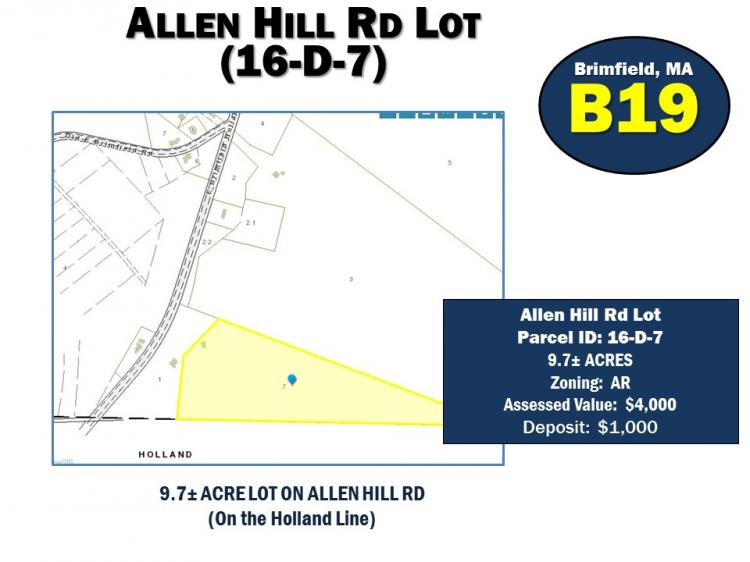 Allen Hill Rd Lot (16-D-7), BRIMFIELD, MA