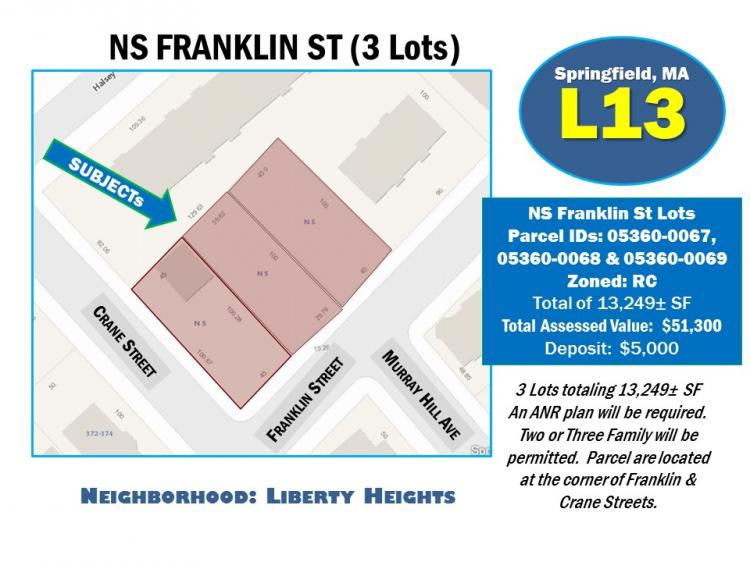 NS FRANKLIN STREET LOTS, SPRINGFIELD, MA