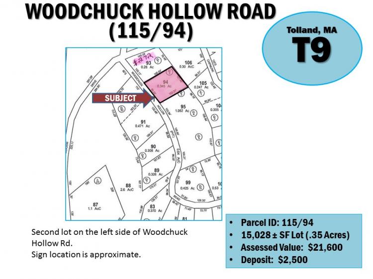 WOODCHUCK HOLLOW ROAD (115/94), TOLLAND, MA