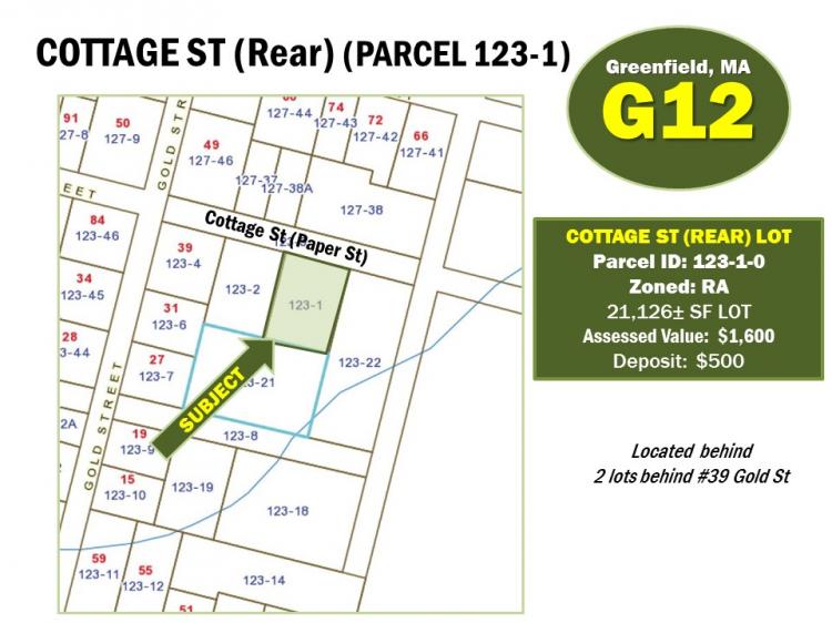 COTTAGE ST LOT (PARCEL 123-1), GREENFIELD, MA