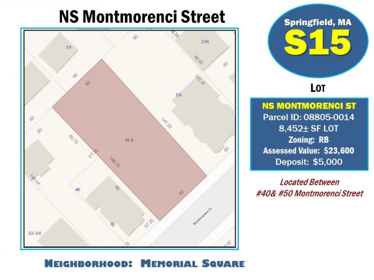 NS MONTMORENCI STREET (08805-0014), SPRINGFIELD, MA