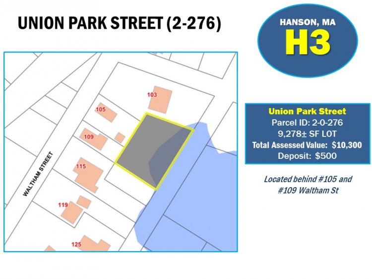 UNION PARK STREET (PARCEL 2-0-276), HANSON, MA