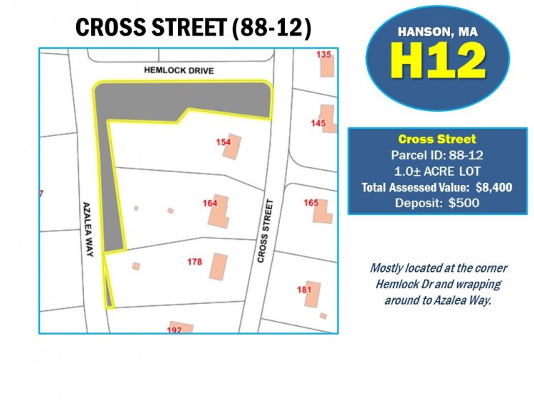 CROSS STREET (88-12), HANSON, MA