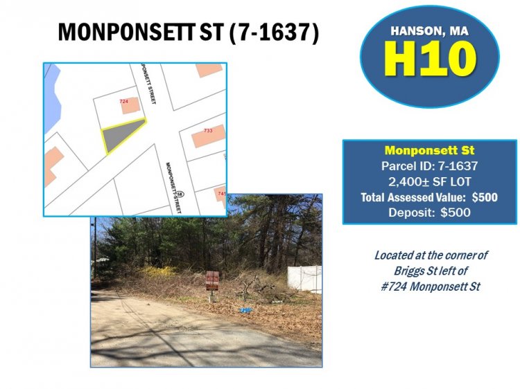 MONPONSETT STREET (PARCEL 7-1637), HANSON, MA